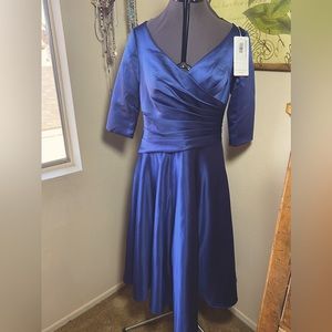 Beautiful JJHouse formal navy blue dress.  Size 12.  New with tags